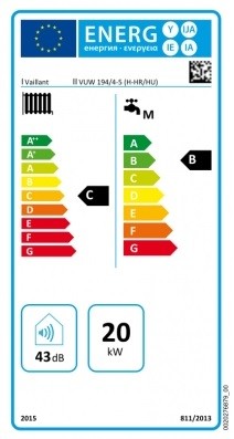 Vaillant atmoTEC plus VUW 194/4-5 (H-HR/HU) fali kéményes kombi gázkazán