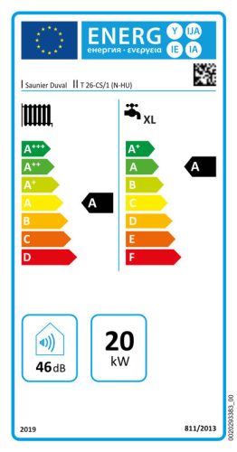 SAUNIER DUVAL Isofast 21 Condens T26-CS/1 ERP hőközpont, tárolós, kond., fali, 26kW