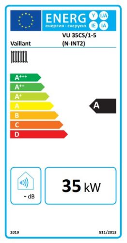 Vaillant ecoTEC plus IoniDetect VU 35 CS/1-5 (N-INT2) fali kondenzációs fűtő gázkazán (0010043965)