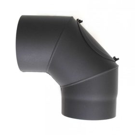   DN160, vastagfalú fekete tisztítós acél könyök 90 fokos