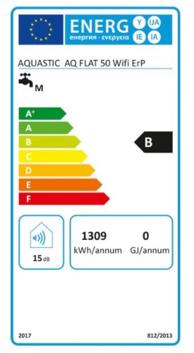Hajdu Aquastic AQ Flat WIFI F50 ErP szögletes elektromos vízmelegítő