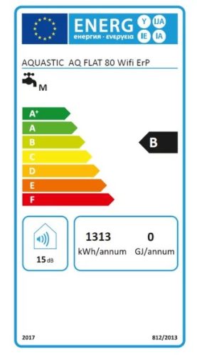 Hajdu Aquastic AQ Flat WIFI F80 ErP szögletes elektromos vízmelegítő