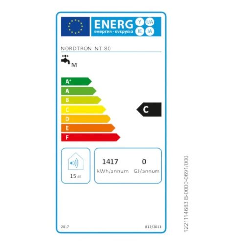 Nordtron NT-80 elektromos vízmelegítő, 80 literes, fali (2111813600)