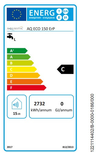 HAJDU Aquastic AQ Eco 150 ErP 150 literes, elektromos melegvíz tároló villanybojler