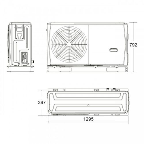 Hajdu HPAW-6 Monoblokkos levegő-víz hőszivattyú 6 kW 1 fázisra