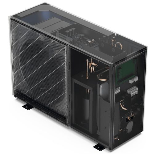 HAJDU fűtési/hűtési levegő-víz hőszivattyú 9 kW, HPU 9, 1fázisra, R290 elektromos fűtés nélkül