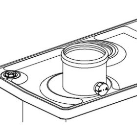 HGK kémény adapter 80x80 2419994002 (HAJ00083)