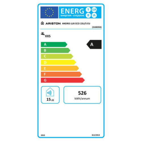 Ariston AN LUX ECO 15U/5 EU tárolós villanybojler, alsó elhelyezésű, 15 liter, 1, 2 kW