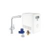 Grohe Blue Professional mosogató csaptelep készlet szénsavadagolóval, L alakú kifolyóval, króm 31347003 (31347003)