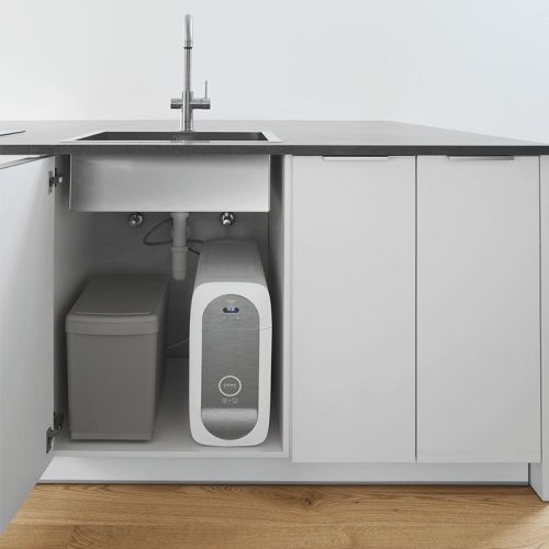 Grohe Blue Home mosogató csaptelep készlet szabályozható szénsavadagolóval L alakú kifolyóval, króm 31454001