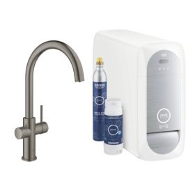   Grohe Blue mosogató csaptelep szűrővel álló Brushed Hard Graphite 31455AL1 