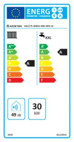 Ariston Genus One+ Wifi 35 kondenzációs gázkazán, kombi 31 kW