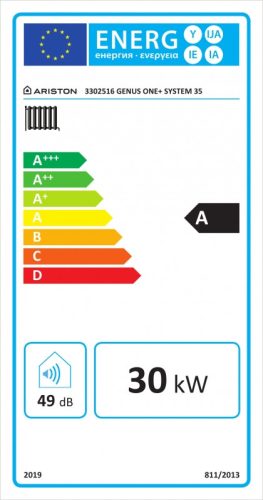 ARISTON Genus One+ System 35 ERP fűtőkazán, kondenzációs, fali, 35kW
