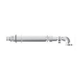   Ariston Koncentrikus parapett szett, alu/pp, Ø80/125 mm, 1 m