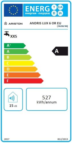Ariston AN Lux 6 OR felső elhelyezésű elektromos vízmelegítő 6 literes