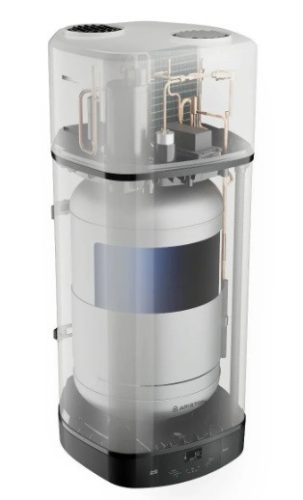 Ariston Nuos Plus S2 WIFI 110 WH fali monoblokkos használati melegvíz hőszivattyú, 110 liter