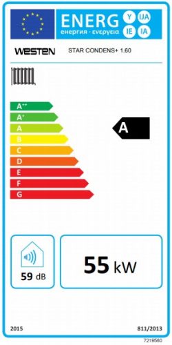 WESTEN STAR CONDENS+ 1.60 kondenzációs, fűtő gázkazán  3650027
