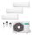  Hisense Multisplit3 klíma szett 7,5 kW 3AMW72U4RJC kültéri egység + 3db 2,6 kW beltéri egység  3AMW72U4RJC