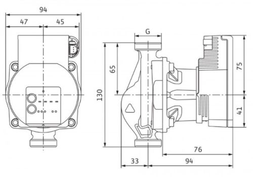 WILO Varios Pico 15/1-7-130 fűtési keringető szivattyú