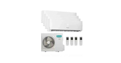 Hisense Multi-split klíma szett 10 kW 5AMW105U4RQC kültéri egység + 4db DJ35LE0EG beltéri egység