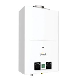   Ferroli Pegaso ECO 14 GN gáz vízmelegítő átfolyós kéménybe köthető 14 liter