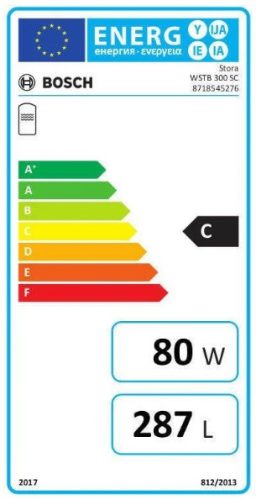 Bosch WSTB 300 SC indirekt tároló 2 hőcserélővel (8718545276)