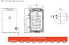  Immergas UBS 125 E 1 Hőcserélős indiret tároló elektromos fűtőbetéttel