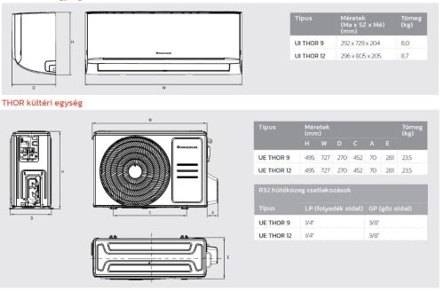 Immergas Monosplit klíma THOR 2,6 kW