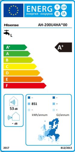 Hisense Hi-Water AH-200 hőszivattyús vízmelegítő és tároló   AH-200U4HAB00