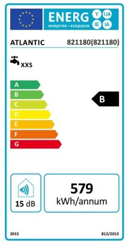 ATLANTIC Opro ERP tárolós vízmelegítő, elektr., zárt rendsz., alsó elhelyezés, 10L
