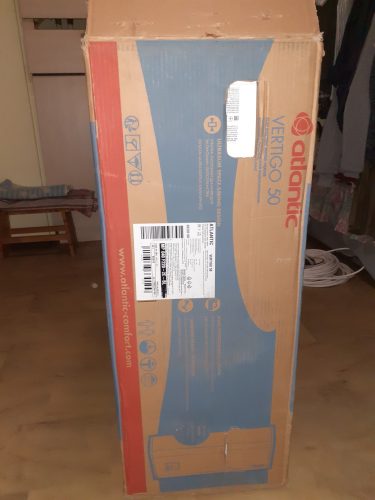 ATLANTIC Vertigo 50 ERP elektomos tárolós vízmelegítő, függőleges vagy vízszintes elhelyezésű, Csak személyes átvéttellel!