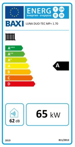 BAXI Luna Duo-Tec MP 1.70+ ERP fűtőkazán, kondenzációs, fali, 65kW  BAX_DUOTECHMP170P
