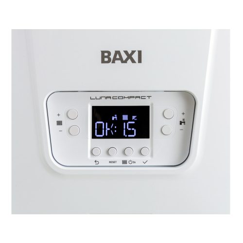 BAXI Luna Compact 28 ERP kombi kazán, kondenzációs, fali, F:24.7kW, HMV:28.9kW LUNACOMPACT28
