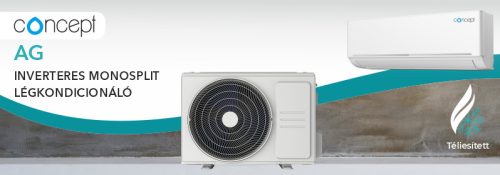 CONCEPT AG 24K Wi-Fi A++ inverteres split klíma, R32, 7kW