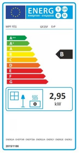  FÉG GF25F ERP konvektor, parapetes, parapet nélkül, bézs, 2.9kW