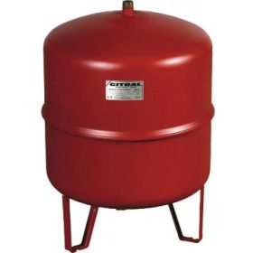   GITRAL MB-50 fűtési zárt tágulási tartály 50l, 3/4”, 3bar, -10°C...+99°C, lábbal
