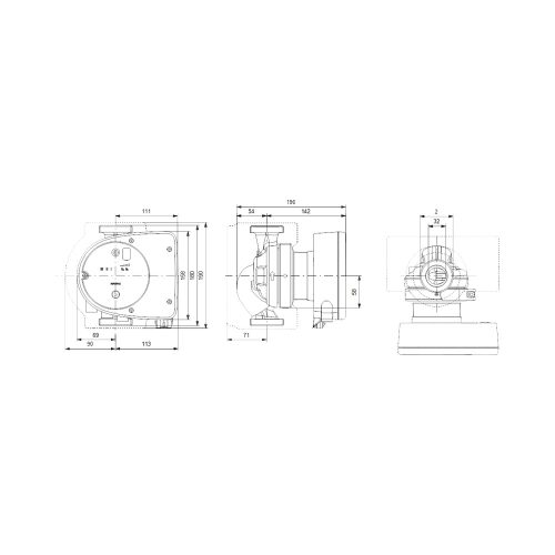 GRUNDFOS Magna1 32-100 keringető szivattyú 2” 230 V