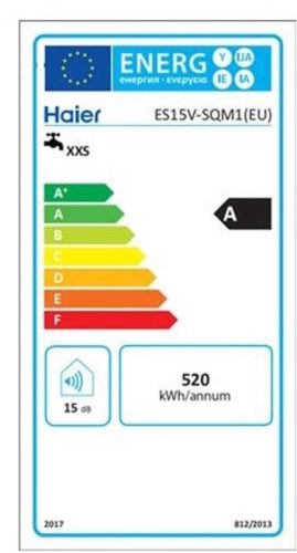 HAIER DESING 15 L felsős elhelyezésű villanybojler (ES15V_SQM1)