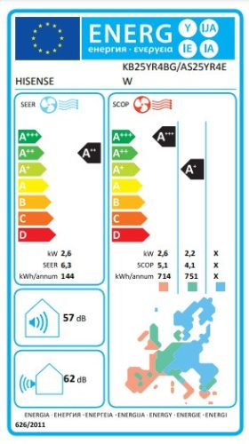 Hisense Wings Comfort 2,5 KW WIFI + Tálcafűtéses Légkondícionáló  KB25YR4BG__AS25YR4EW