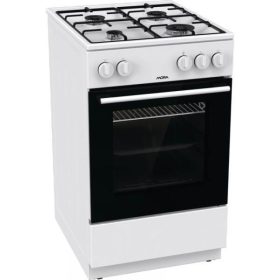   Mora gáztűzhely, P 2241AW1, 4 égős, fehér színben, tető nélkül
