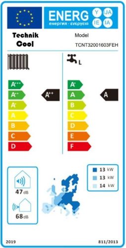 TECHNIK COOL PRO SPLIT LEVEGŐ-VÍZ HŐSZIVATTYÚ 16KW 3 FÁZISÚ, 400V BEÉPÍTETT 185 LITERES HMV TÁROLÓVAL