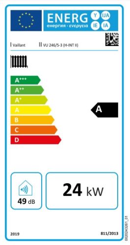 VAILLANT ecoTEC Pro VU 246/5-3 (H-INT II) ERP fűtőkazán, kondenz., fali, 7-25.5kW