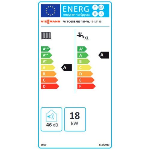 Viessmann Vitodens 111-W S1 (B1LF) 19 kW kompakt fali kondenzációs hőközpont beépített tárolóval 