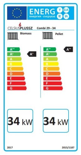 CELSIUS COMBI 29-34 SZILÁRDTÜZELÉSŰ KAZÁN 34 KW