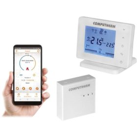   Computherm E400RF Wifi termosztát vezeték nélküli érintőgombos vezérlővel