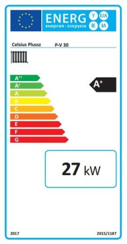Celsius P-V30 NA 27 kW-os lemez Klasszikus kazán 