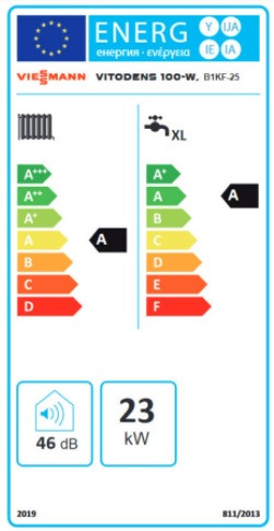 Viessmann Vitodens 100-W S1 (B1KF) 25 kW kombi kondenzációs gázkazán 